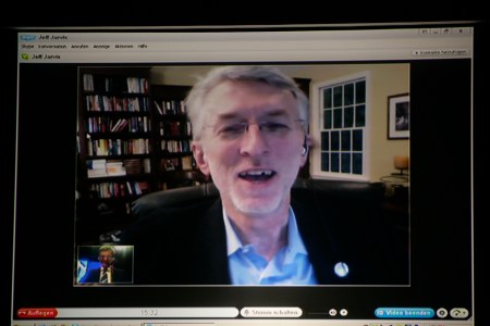 Jeff Jarvis bei seiner Keynote auf den Münchner Medientagen