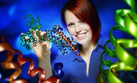 Mit Ballview kann man in die virtuelle Welt von Wirkstoff-Molekülen, DNA und Viren eintauchen.