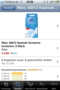 kondome Gebrauchte Kondome bei Amazon?