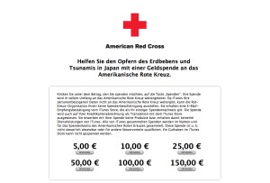 iTunes Spenden für Japan über deutschen Store.