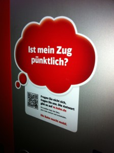 Selbst die Bahn setzt auf QR.