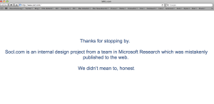 Microsoft arbeitet auch an einem Sozialen Netzwerk.