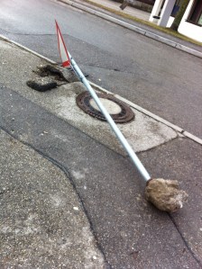 Wo Deppen unterwegs sind.