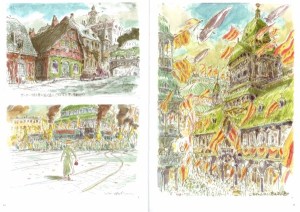 Blick in das schön gestaltete Buch. 