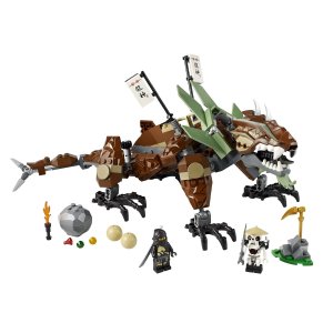 Der LEGO Ninjago 2509 - Erddrache im Einsatz. 