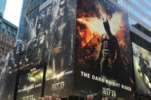 Batman-Werbung am Time Square in New York.