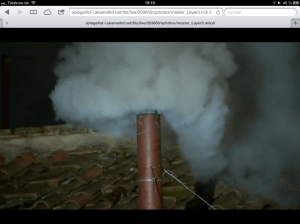 Ich hab mir die Papst-Wahl im Internet angeschaut.