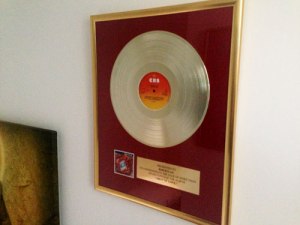 Meine "Goldene Schallplatte" von Meister Dylan.