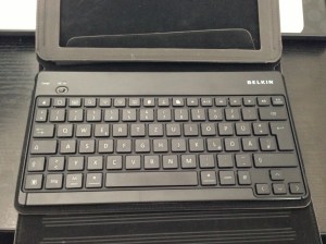Die Belkin Schutzfolio mit Bluetooth Qwertz-Tastatur