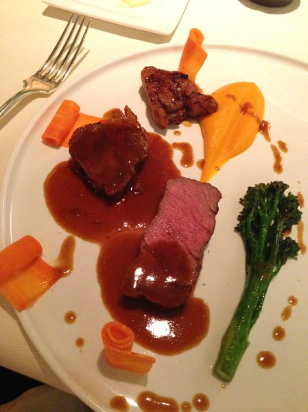 6. Gang: 3x Kalb und Karotte.