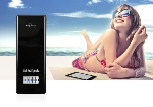 Energieriegel - die Frau gehört allerdings nicht dazu. 