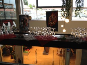 Glas Sekt zur Begrüßung.