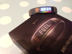Meine Uhr bzw. Fuelband aus dem britischen Nike-Store.
