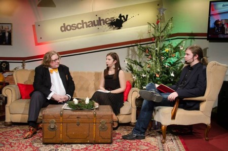 In Studio durfte ich mich den Fragen des Moderatorenteams Inka und Kevin stellen. 