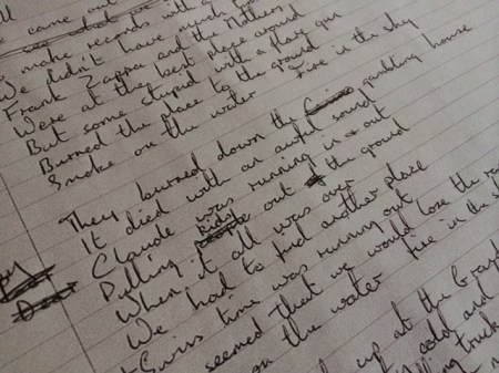 Der Text von Smoke on the Water - Originalfoto: Zill