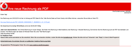 Isch habe doch gar keinen Vertrag bei denen ...