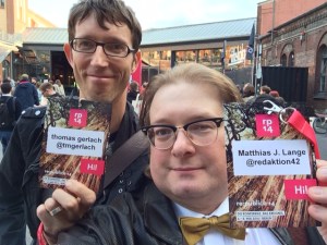 Kollege Thomas Gerlach und ich.