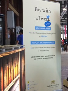 Getränkebestellung per Twitter.