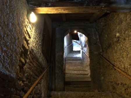 Kopf einziehen beim Aufstieg,