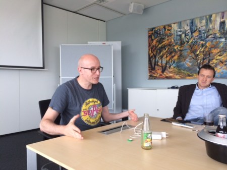 Chefredakteur Daniel Steil und seinem Stellvertreter Florian Fest