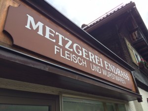 Inspiriert von der guten Wurst, schaute ich gleich beim Metzgerei Endrass in Bad Hindelang vorbei.