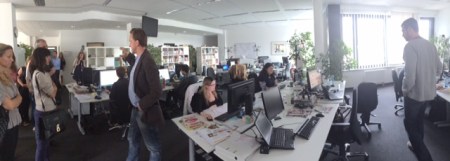 Der erste Action Room bei der Besichtigung. 