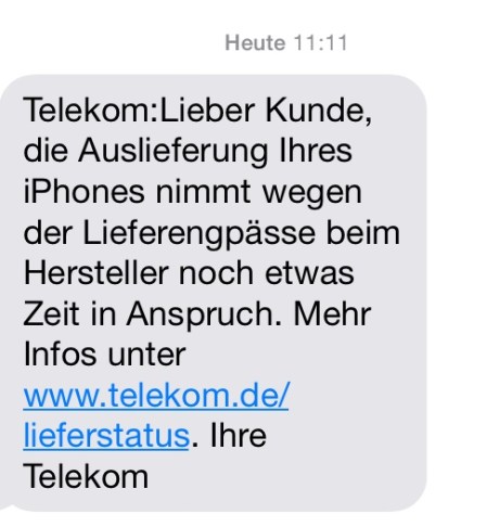 Apple hat wohl Lieferengpässe.