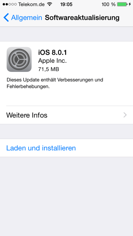 Wohl dann besser doch nicht für iPhone 6 installieren.