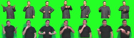 Saarbrücker Informatiker entwickeln ein Verfahren, bei dem Avatare Inhalte in Gebärdensprache wiedergeben sollen. Die Forscher arbeiten dabei mit Peter Schaar (im Bild) zusammen. Der Gehörlose ist Dozent für Gebärdensprache. Foto: AG Heloir 