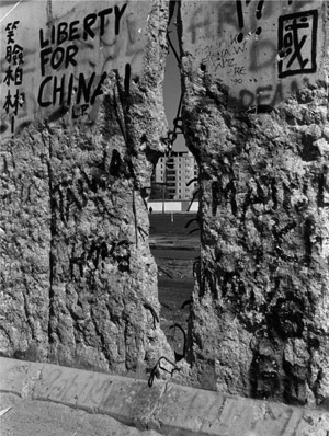 Liberty for China in der Mauer. Foto: Lange