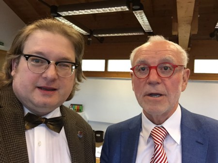 Dietmar Gaiser (r) im Gespräch mit Matthias J. Lange von redaktion42.