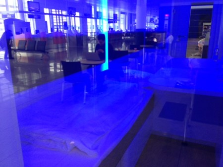 Blick in die Kapsel.