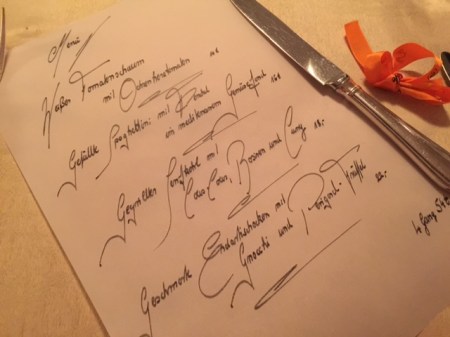 Michael Fell zauberte ein veganes Gericht - köstlich.