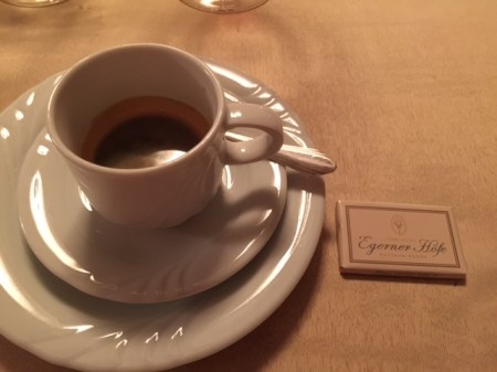 Am Ende gab es noch einen Espresso