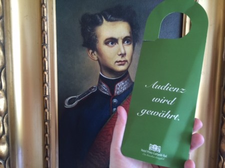 „Audienz wird gewährt!“ - Zimmer aufräumen.