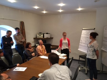 Präsentation in den Arbeitsgruppen.