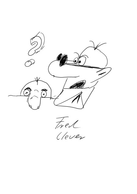 Auch K1 probierte den Stift am iPad aus.