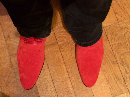 Ein Traum in rot und in Wildleder.