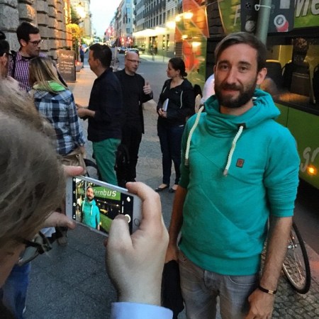 Ich fotografiere Daniel Krauss und werde fotografiert