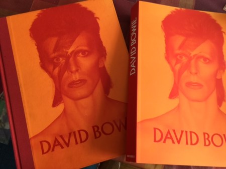 Ausstellungskataloge zur Berliner Bowie-Ausstellung: Hard- und Softcover.