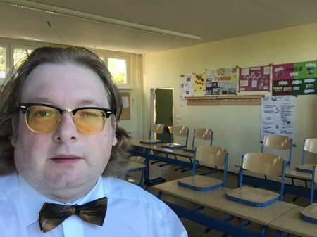 Klassenzimmer in Erfurt bei meinem Besuch.