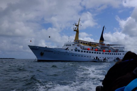 Ausbooten von der Atlantis.