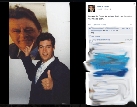 Ich kann nur den Kopfschütteln bei dieser Heldenverehrung. Medial aber wieder ein Coup von Söder.