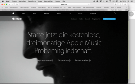 Apple Music wirbt um Abonnenten.