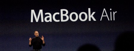 2008 bei der Präsentation des MacBook Air. Foto: Lange
