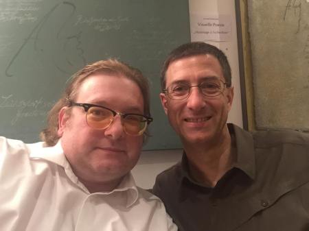 Autor Franz Neumeier (re) und ich.