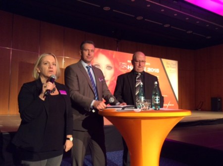 Barbara Böck von der NürnbergMesse in ihrem Element.