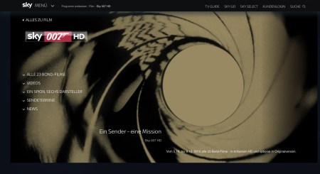 23 Bond Filme lassen sich bei Sky Deutschland anschauen.