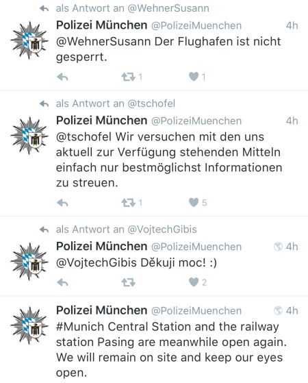 Zunächst wurde klassisch gesendet, dann trat man in den Dialog ein.