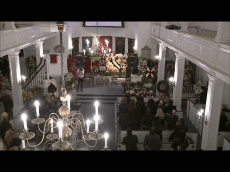 Das Schlussbild der Übertragung.